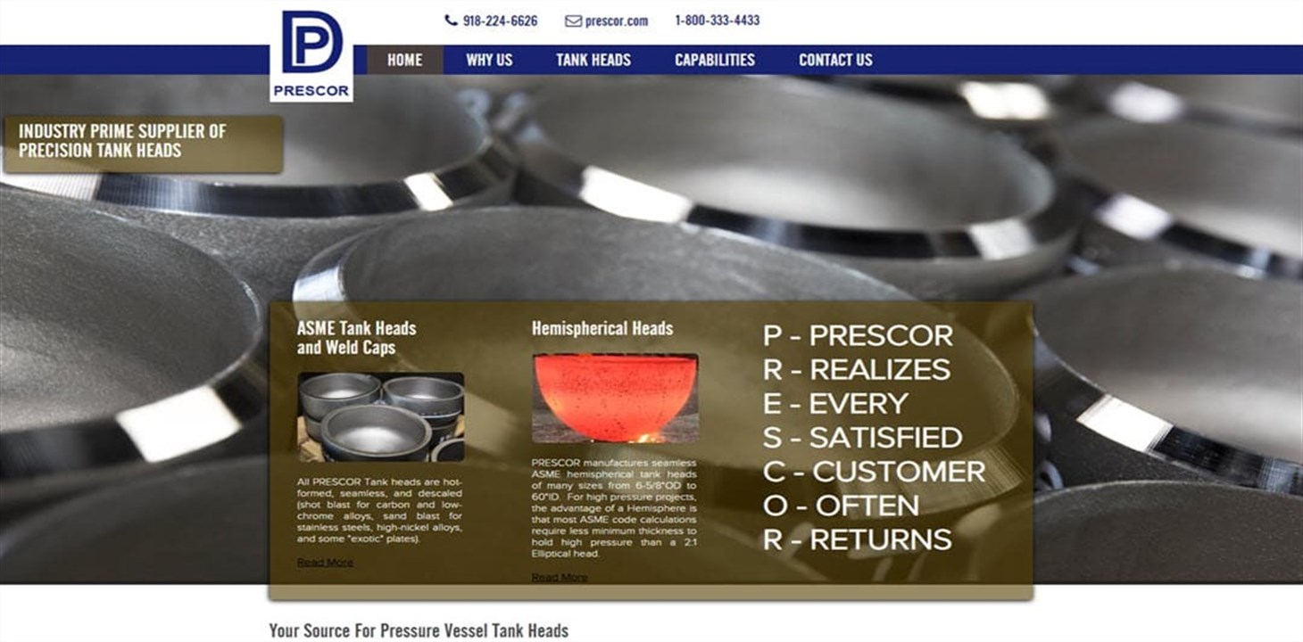 Prescor-Homepage